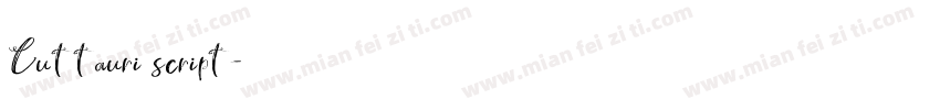 Cuttauri script字体转换